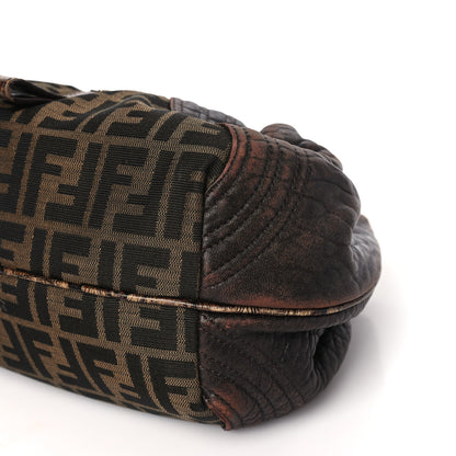 Fendi Zucca Nappa Nuvolata Vitello Tortuga Small Spy Tobacco Moro 9 of 11