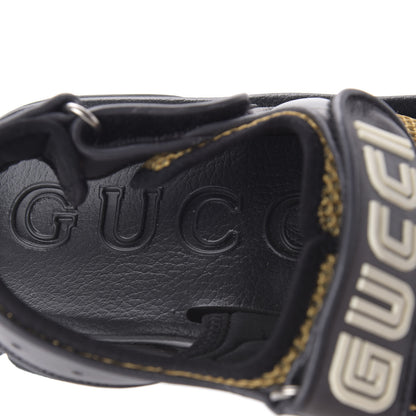Gucci X SEGA Nappa Mesh Mens Aguru Sandals 9 Loess Black 7 of 9