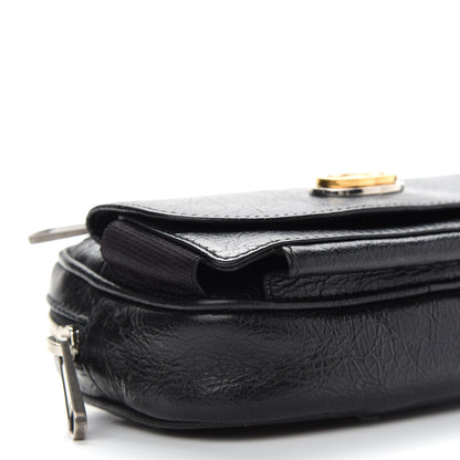 Gucci Fluffy Calfskin Mini Morpheus Belt Bag 70 28 Black 9 of 11