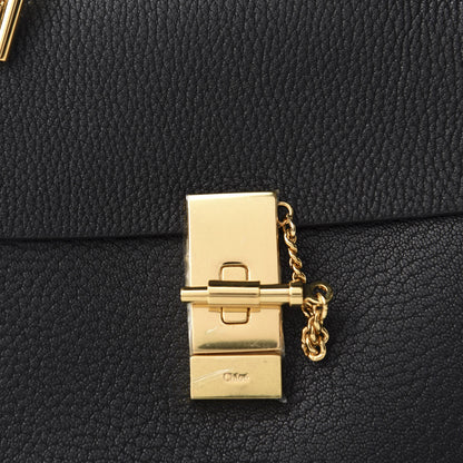 Chloe Grained Lambskin Drew Shoulder Bag Black 10 of 10