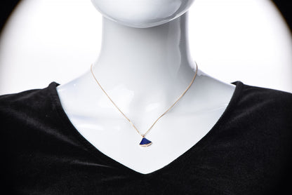 Bulgari 18K Rose Gold Diamond Lapis Lazuli Divas' Dream Pendant Necklace 2 of 5