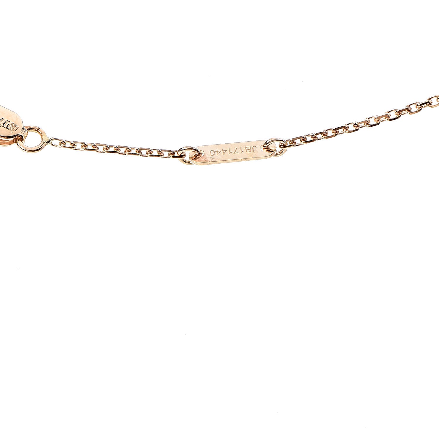 Van Cleef & Arpels 18K Yellow Gold Mother of Pearl Sweet Alhambra Butterfly Pendant Necklace 6 of 7