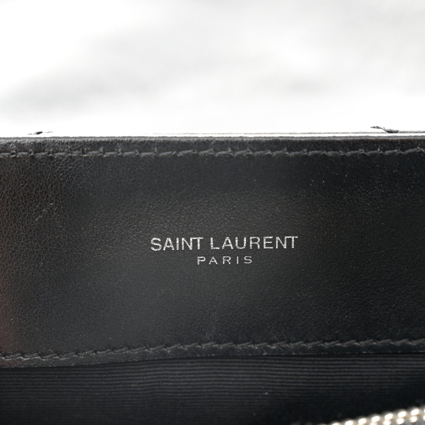 Calfskin Y Quilted Monogram Medium Loulou Chain Satchel Black