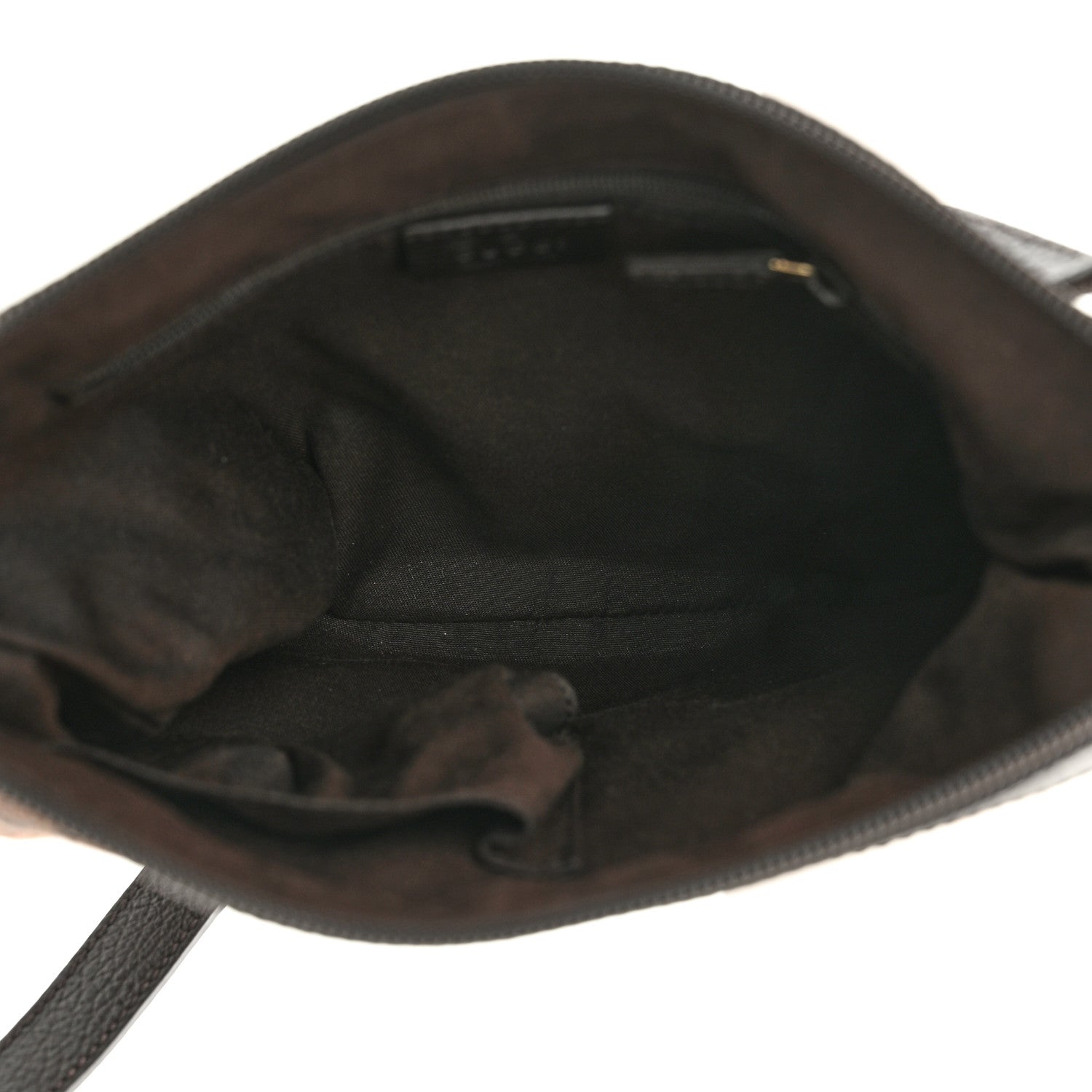 Gucci Monogram Flat Messenger Bag Black 5 of 10