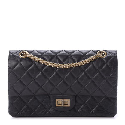 Chanel Aged Calfskin Quilted 2.55 Reissue 225 Flap Black 1 of 10