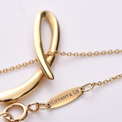 Tiffany 18K Yellow Gold Elsa Peretti Letter L Pendant Necklace 8 of 8