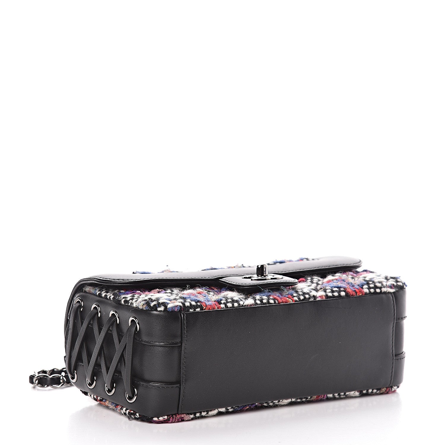 Chanel Tweed Quilted Calfskin Coco Corset Flap Multicolor 4 of 14