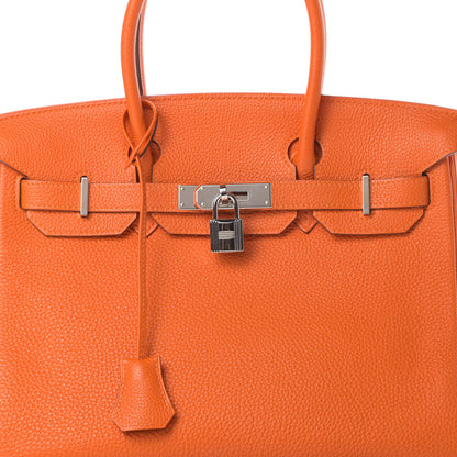 Hermes Togo Birkin 30 Orange 8 of 14