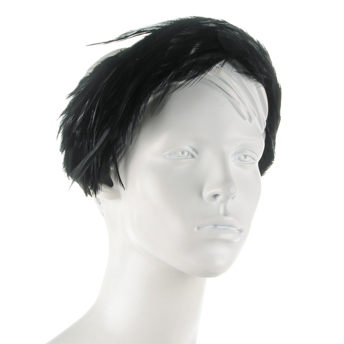 Fetish Feather Headband Black