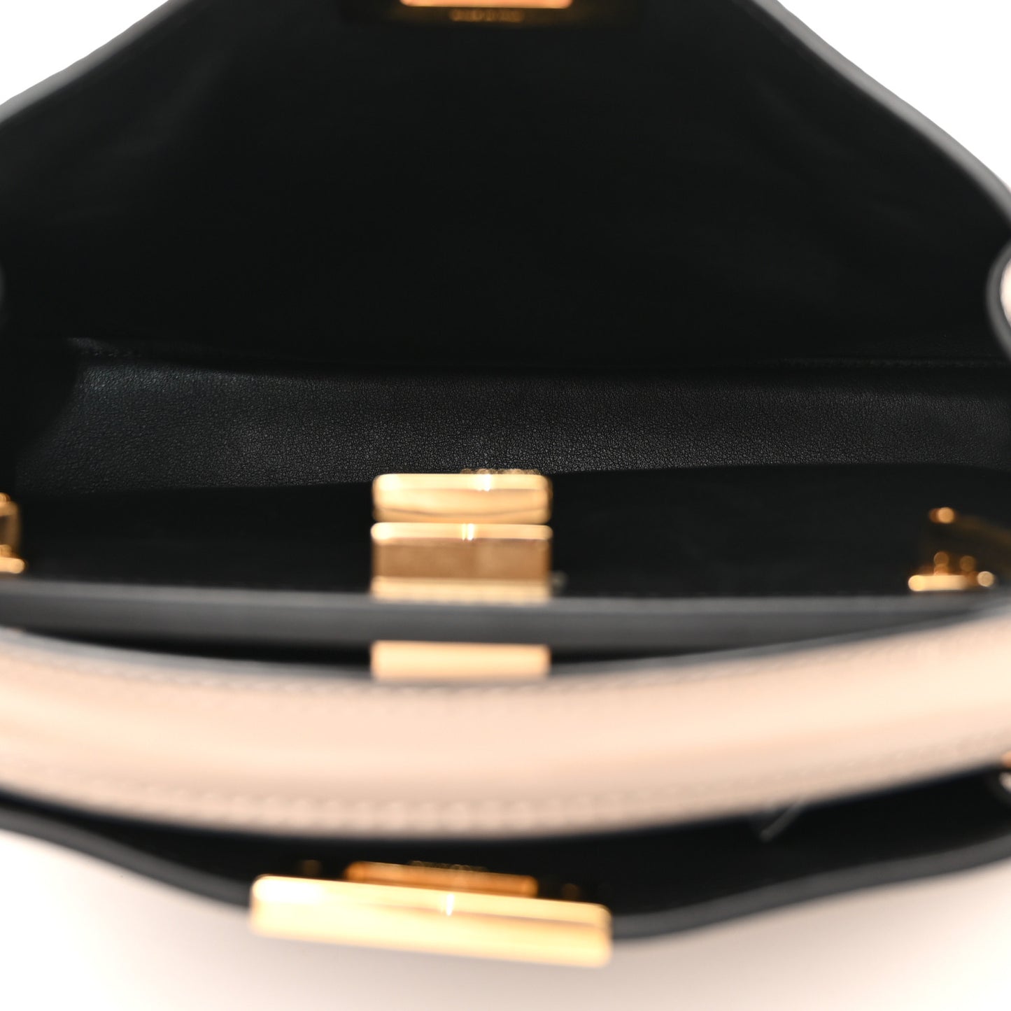 Vitello Tahiti Burro Medium Peekaboo Iconic Essentially Satchel Tortora Black