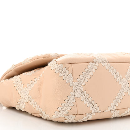 Chanel Calfskin Crochet Large Chanel 19 Flap Beige 9 of 11