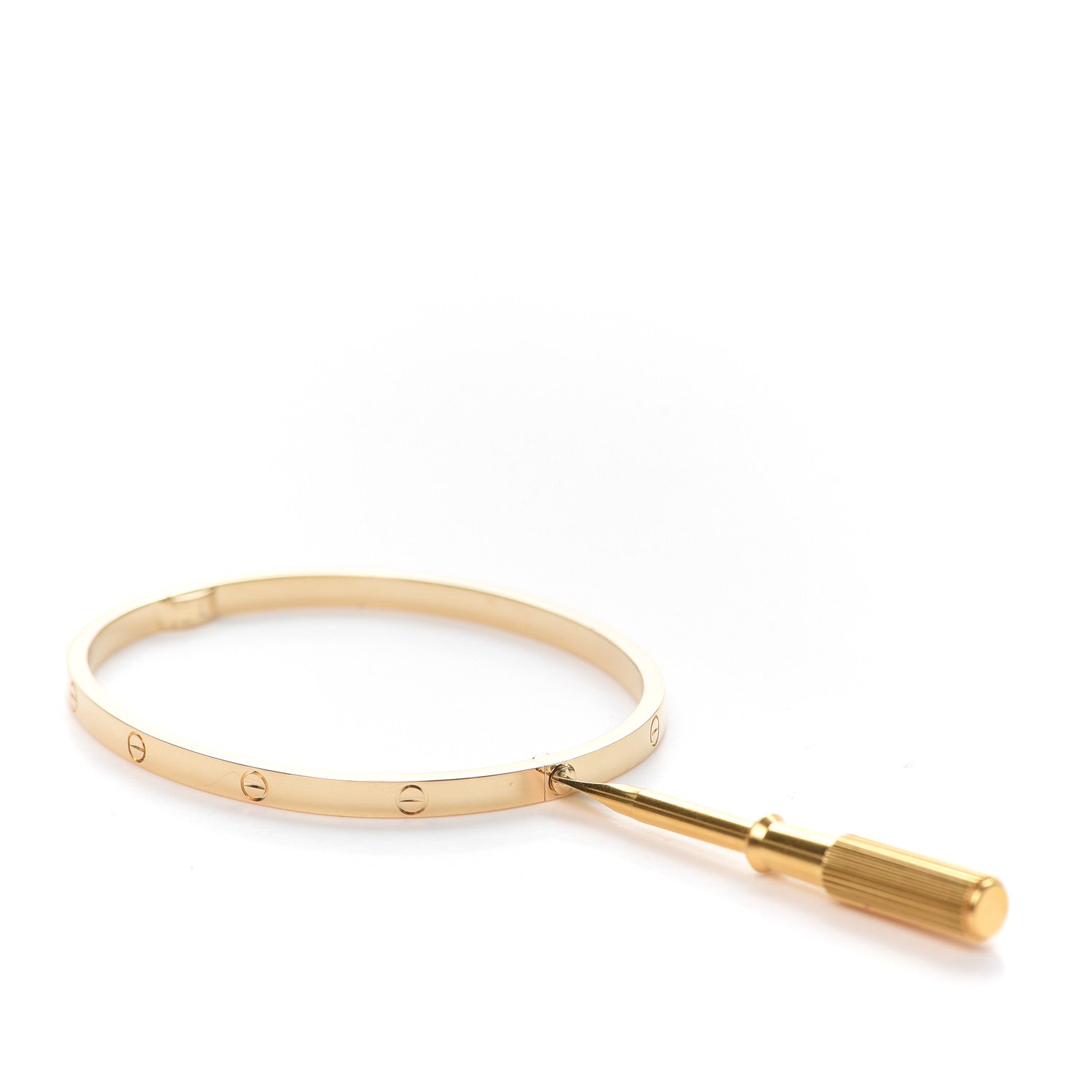 Cartier 18K Yellow Gold Small LOVE Bracelet 17 4 of 7