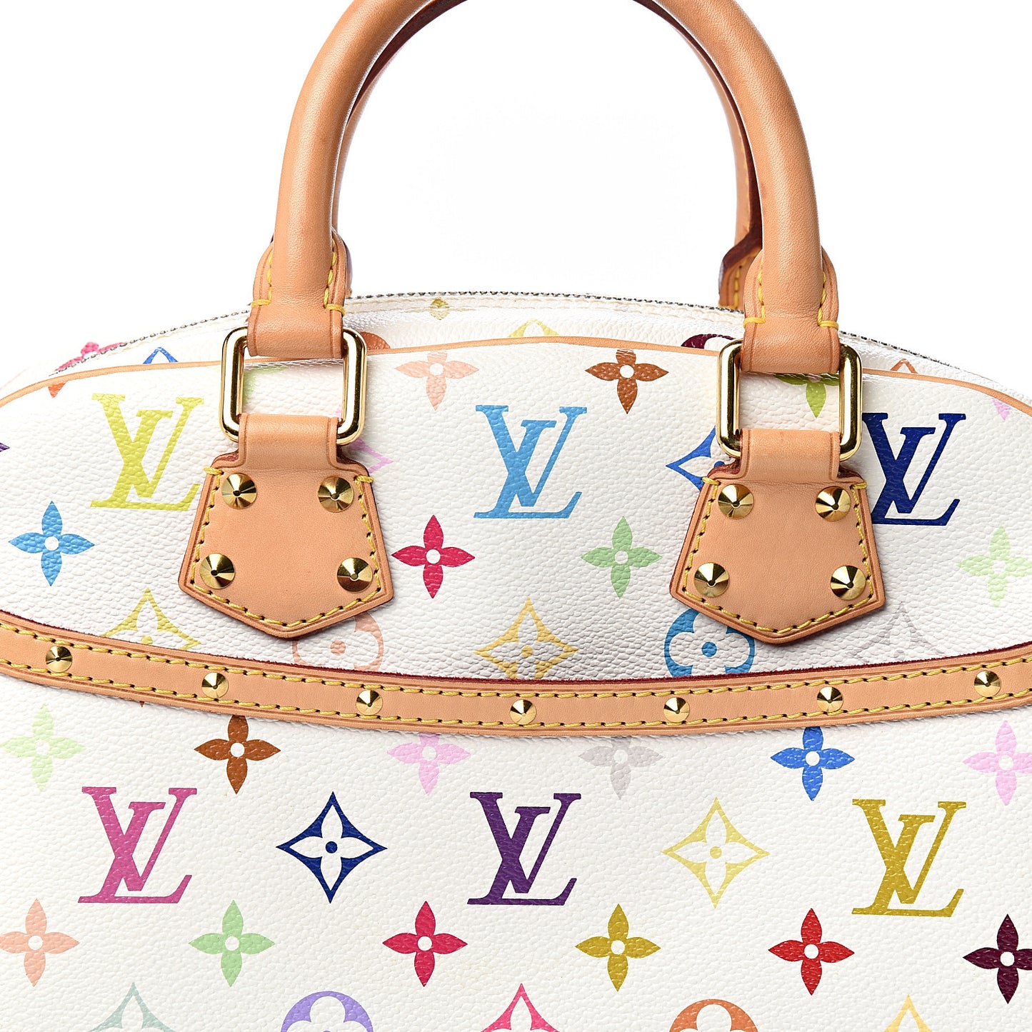 Monogram Multicolor Trouville White