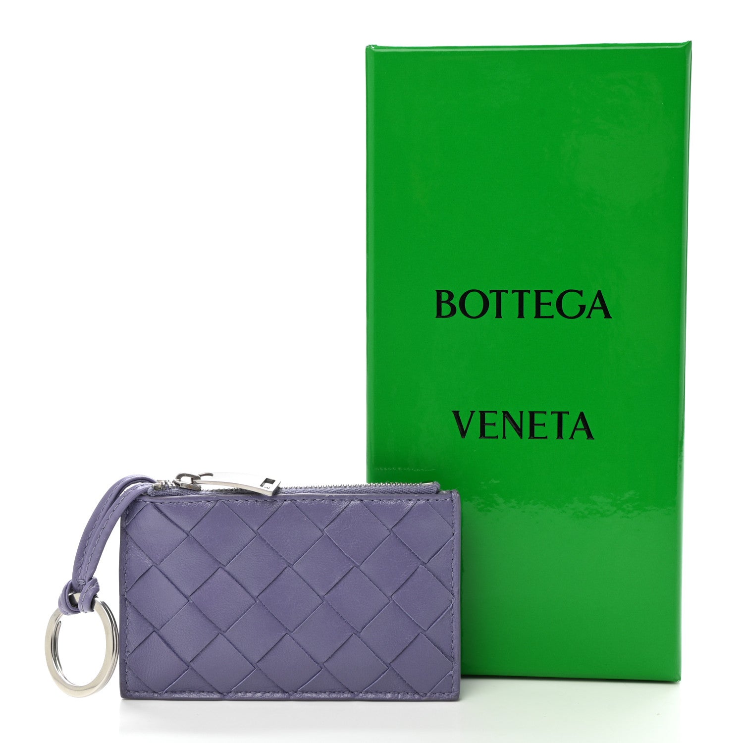 Bottega Veneta Nappa Intrecciato Key Case Lavender 7 of 7