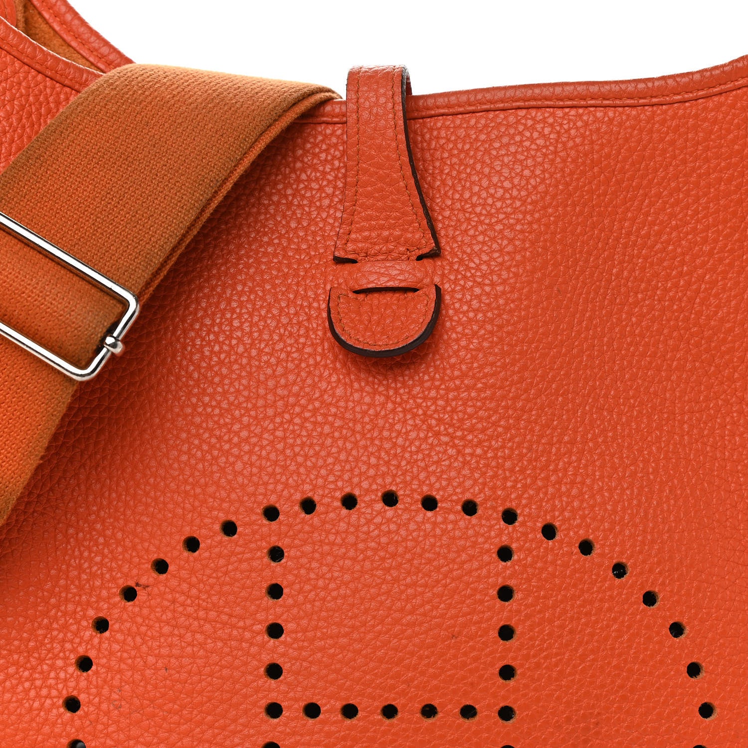 Hermes Taurillon Clemence Evelyne III PM Orange 8 of 16