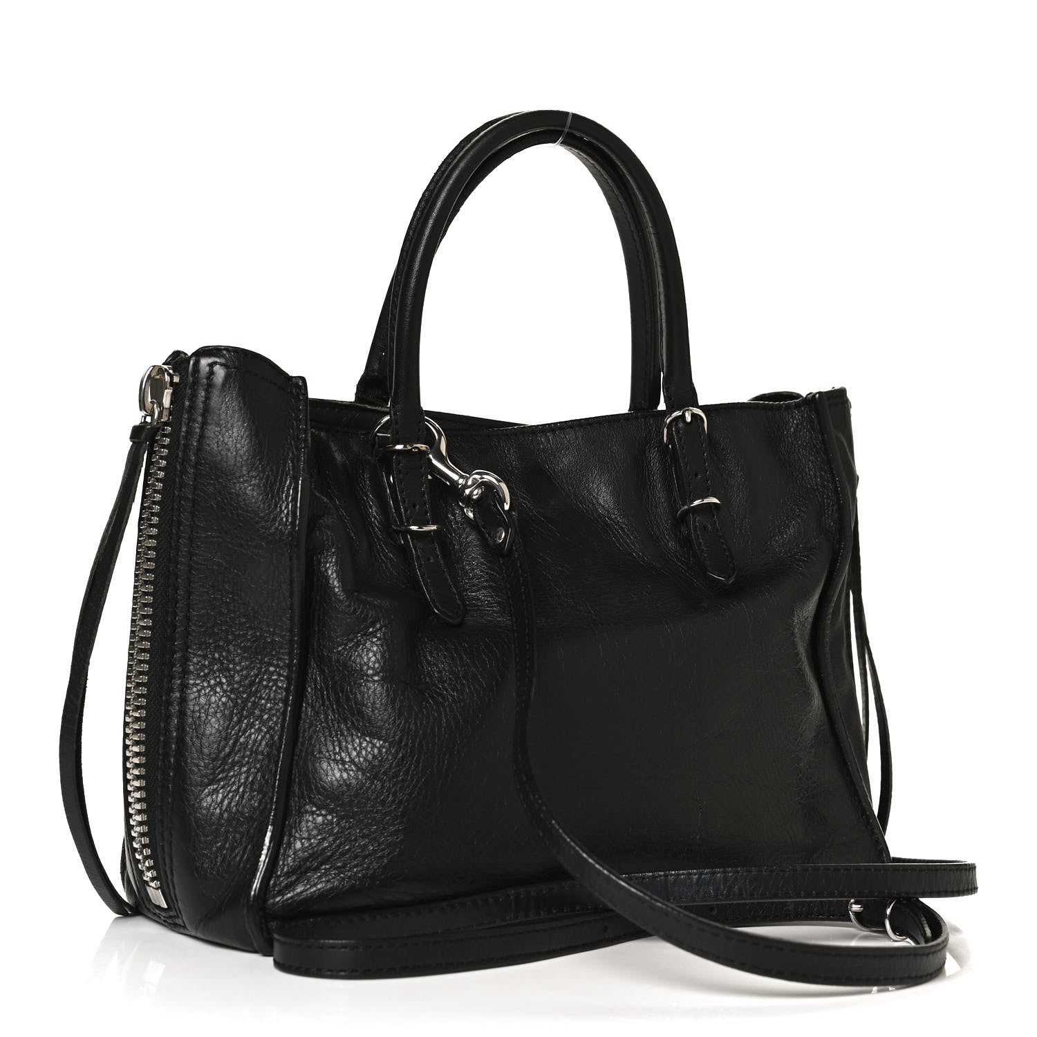Balenciaga Calfskin Papier Mini A4 Tote Black 3 of 11