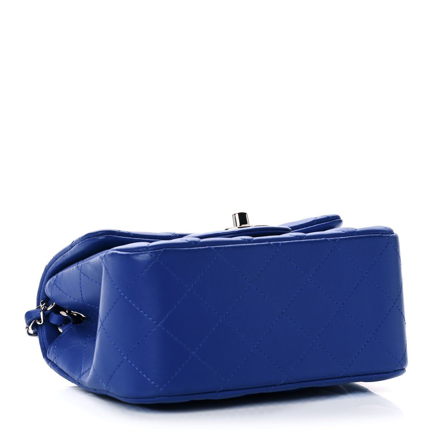 Chanel Lambskin Quilted Mini Square Flap Royal Blue 3 of 10