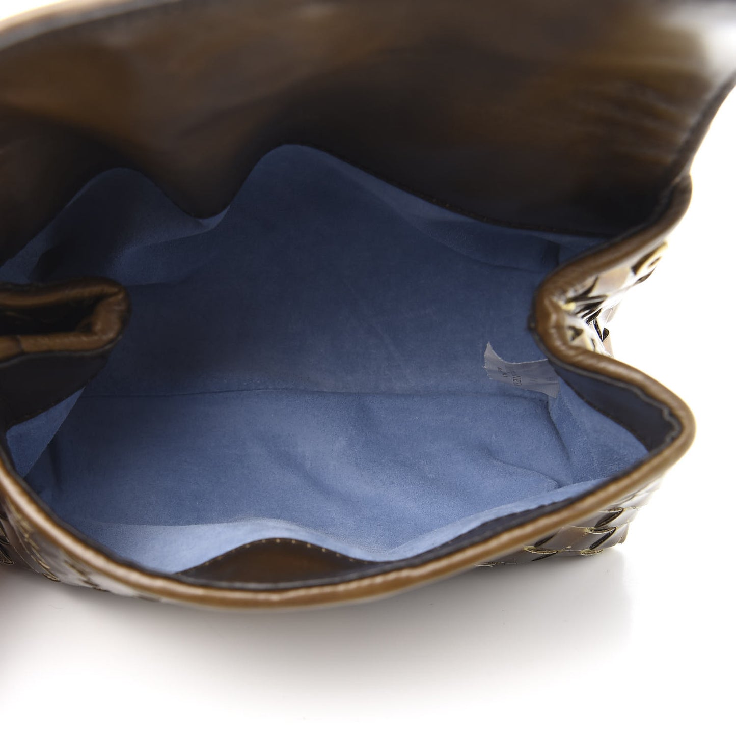 Metallic Nappa Intrecciato Cosmetic Case Dark Bronze