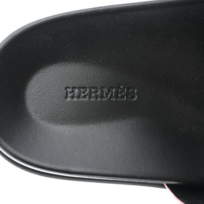 Hermes Calfskin Mens Chypre Sandals 44 Black 6 of 9