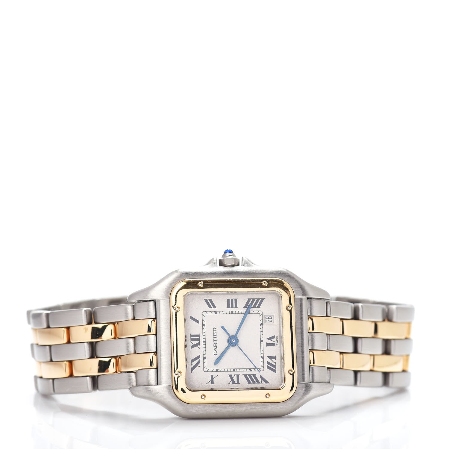 Cartier Stainless Steel 18K Yellow Gold 27mm Panthere Quartz Watch 2 of 4