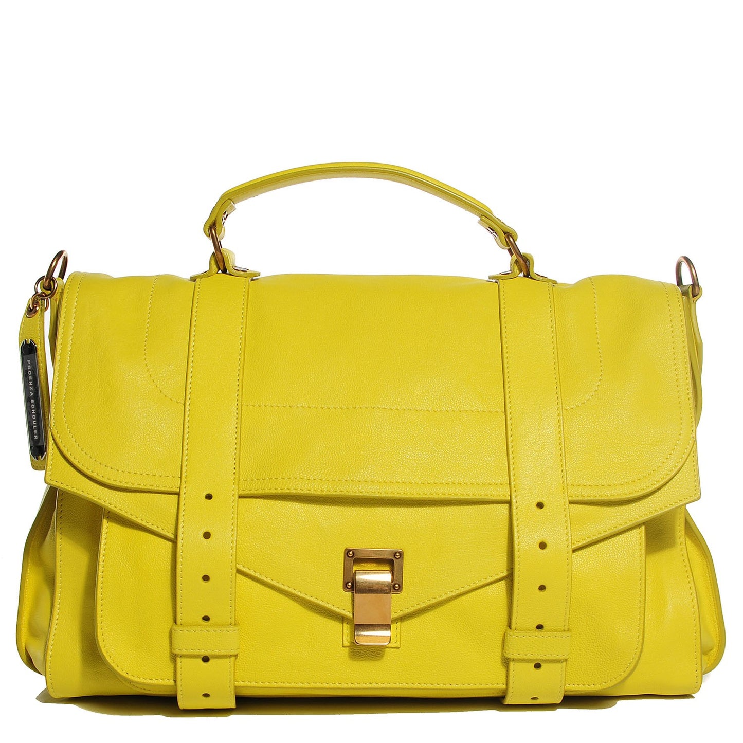 Lambskin PS1 Large Satchel Sunshine