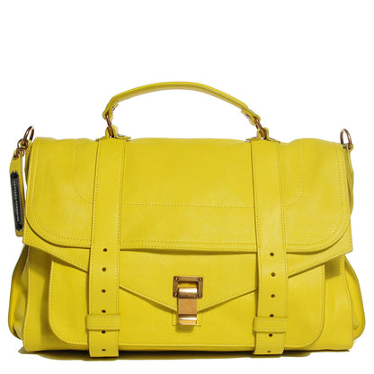 Proenza Schouler Lambskin PS1 Large Satchel Sunshine 1 of 13