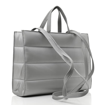 Telfar Nylon Medium Puff Shopping Bag Grey 3 of 9