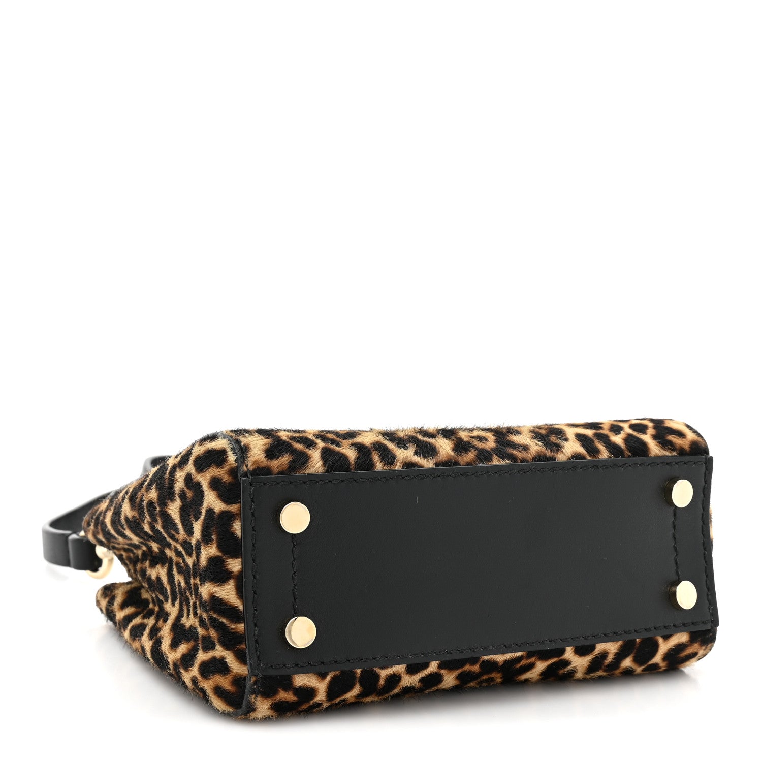 Jimmy Choo Calf Hair Leopard Print Mini Varenne Top Handle 4 of 10