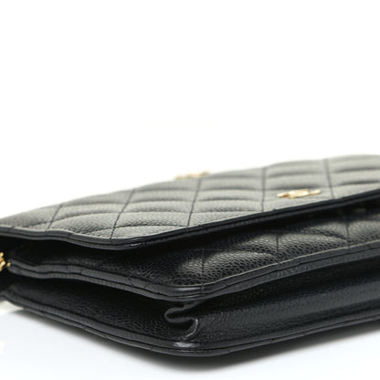 Chanel Caviar Quilted Wallet On Chain WOC Black 5 of 13