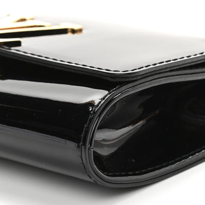 Louis Vuitton Patent Louise PM Chain Clutch Black 8 of 9