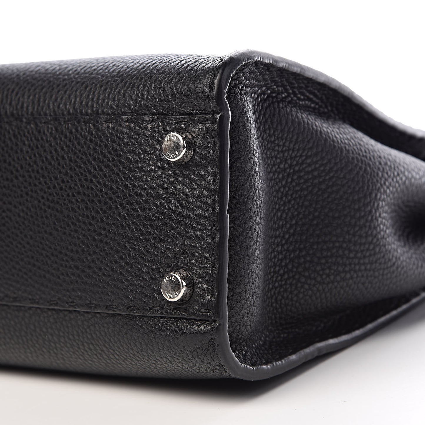 Cuoio Romano Selleria Bi-Color Medium Peekaboo Iconic Satchel Black Mou