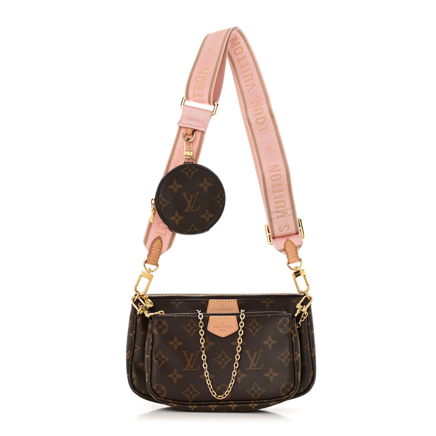Monogram Multi Pochette Accessories Rose Clair