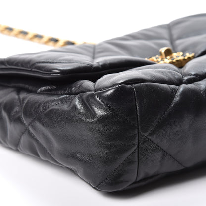 Chanel Lambskin Quilted Large 19 Flap Black 7 of 10
