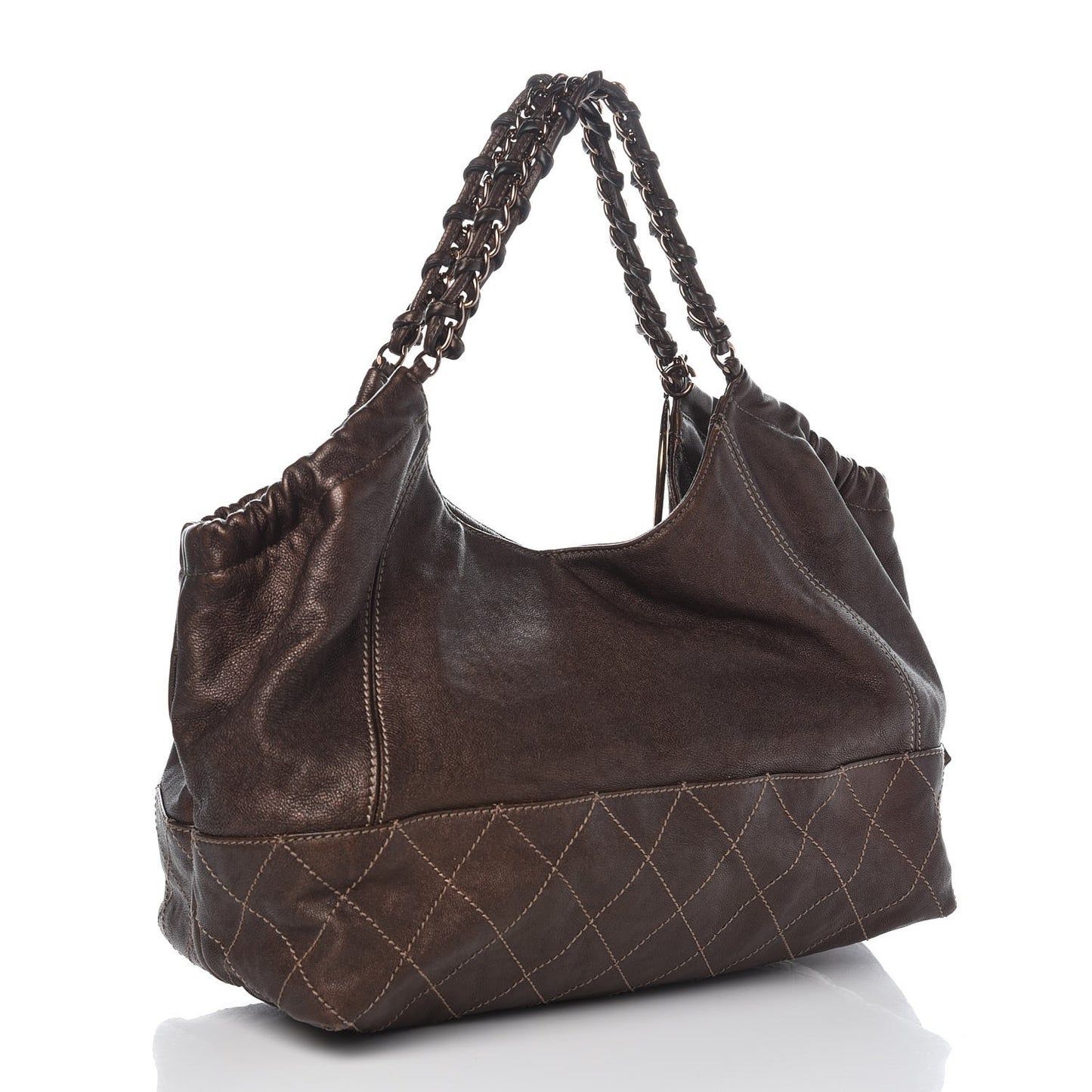 Metallic Calfskin Baby Coco Cabas Bronze