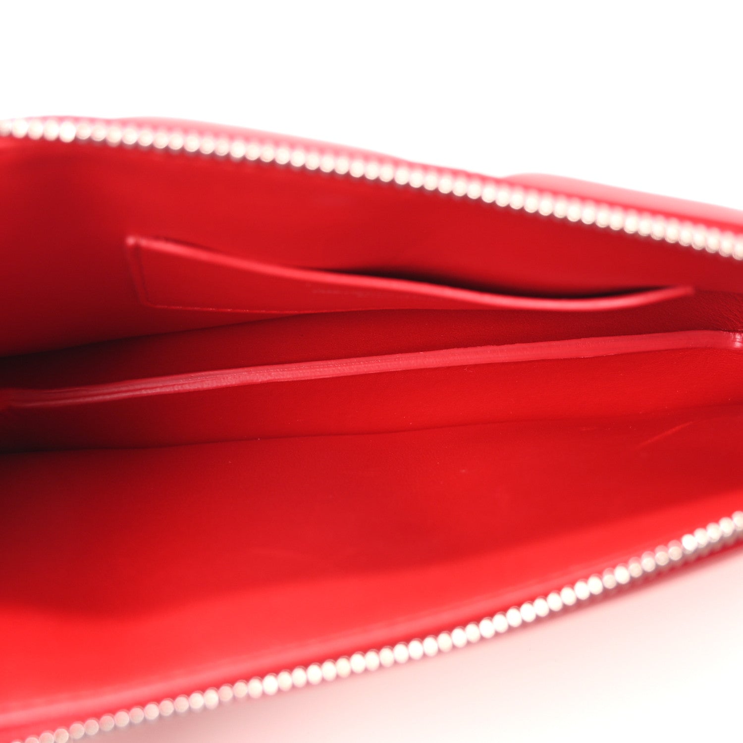 Alexander McQueen Calfskin Slash Pouch Welsh Red 1806622