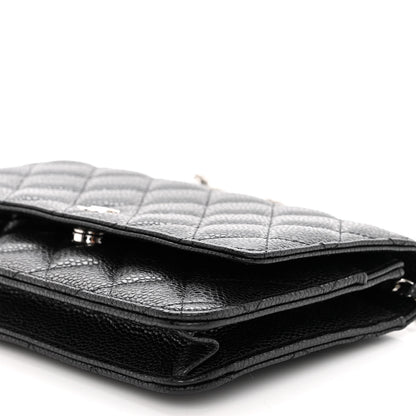 Chanel Caviar Quilted Wallet on Chain WOC Black 11 of 11