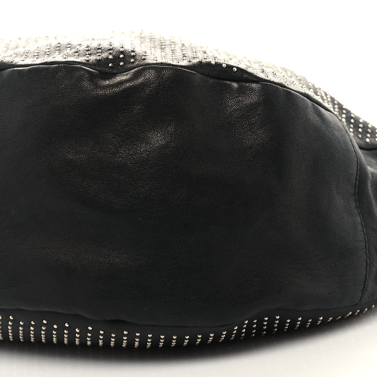 Jimmy Choo Deerskin Studded Solar Hobo Black 9 of 11