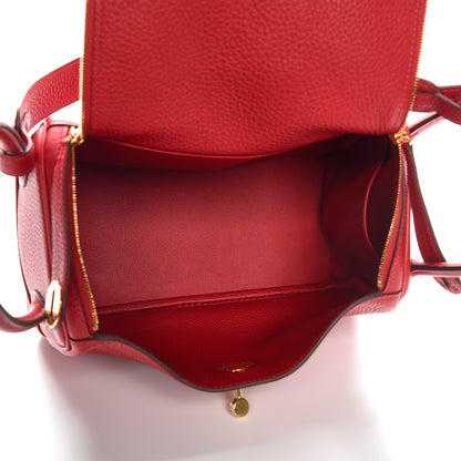 Hermes Taurillon Clemence Lindy 26 Rouge Casaque 5 of 9