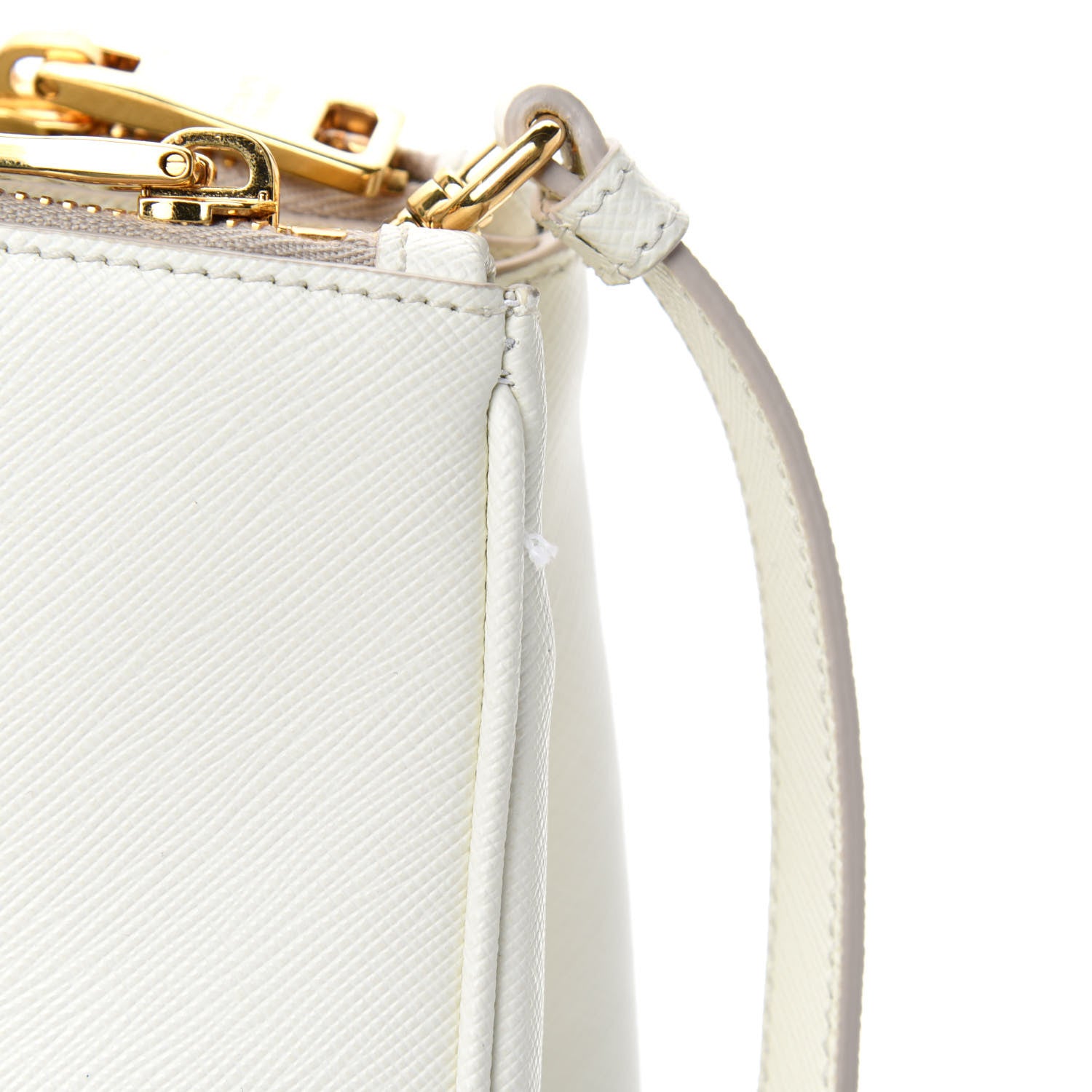 Prada Saffiano Lux Large Galleria Double Zip Tote White 9 of 12