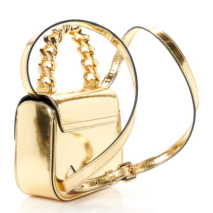 Versace Metallic Calfskin Mini La Medusa Bag Gold 3 of 11