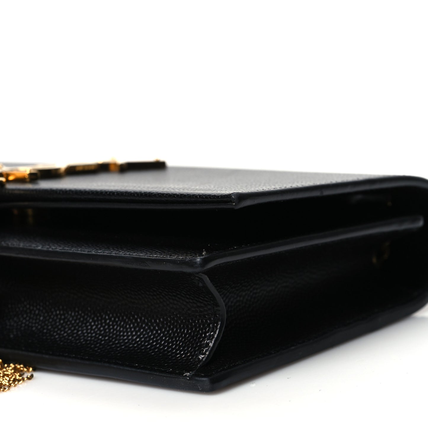 Grain De Poudre Classic Monogram Kate Tassel Chain Wallet Black