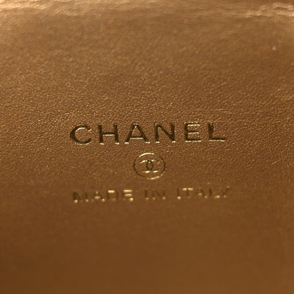 Chanel Lambskin Quilted Pearl Crush Mini Vanity Case With Chain Blue 5 of 9
