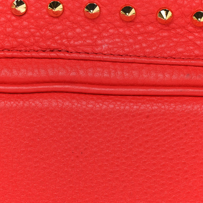 MCM Calfskin Swarovski Small Stark Diamond Backpack Red 12 of 13