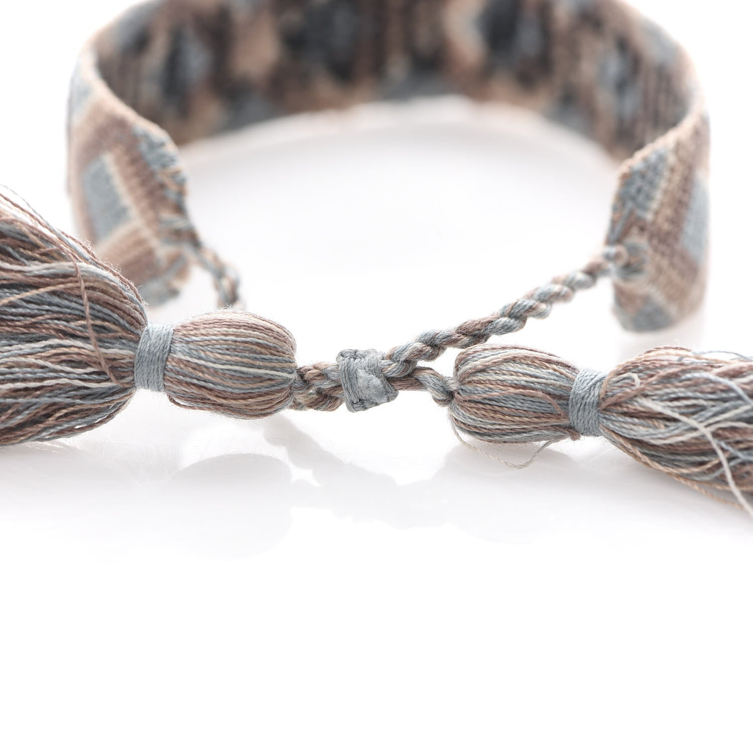 Christian Dior Woven Cotton J'Adior Friendship Bracelet Set Blue Nude 5 of 5