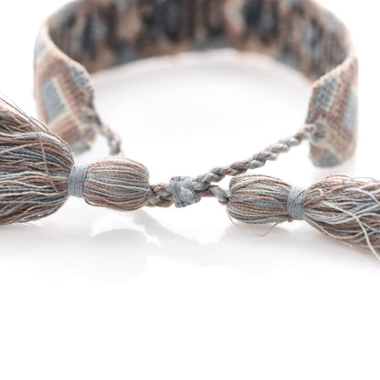 Christian Dior Woven Cotton J'Adior Friendship Bracelet Set Blue Nude 5 of 5