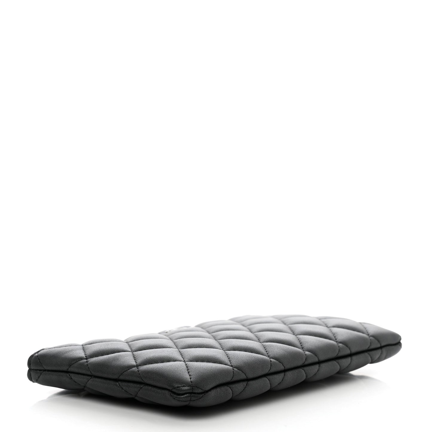 Lambskin Quilted Cosmetic Case So Black