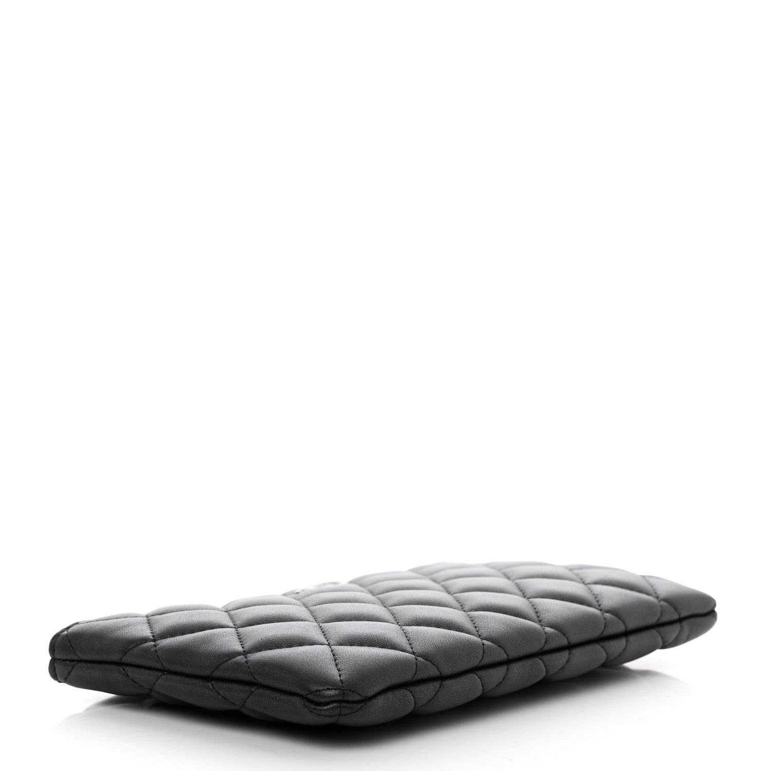 Chanel Lambskin Quilted Cosmetic Case So Black 4 of 7