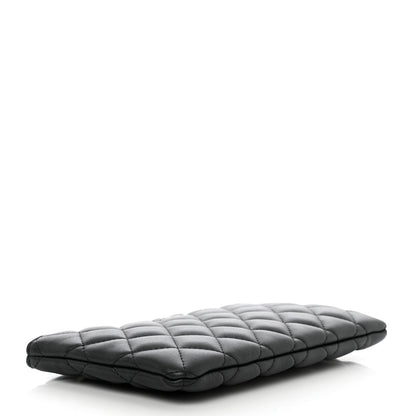 Chanel Lambskin Quilted Cosmetic Case So Black 4 of 7