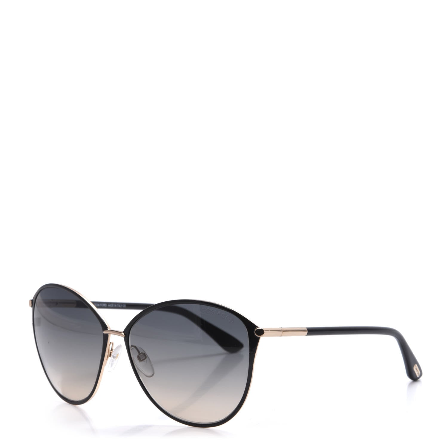 Tom Ford Penelope Vintage Round Sunglasses TF320 Black 1 of 8