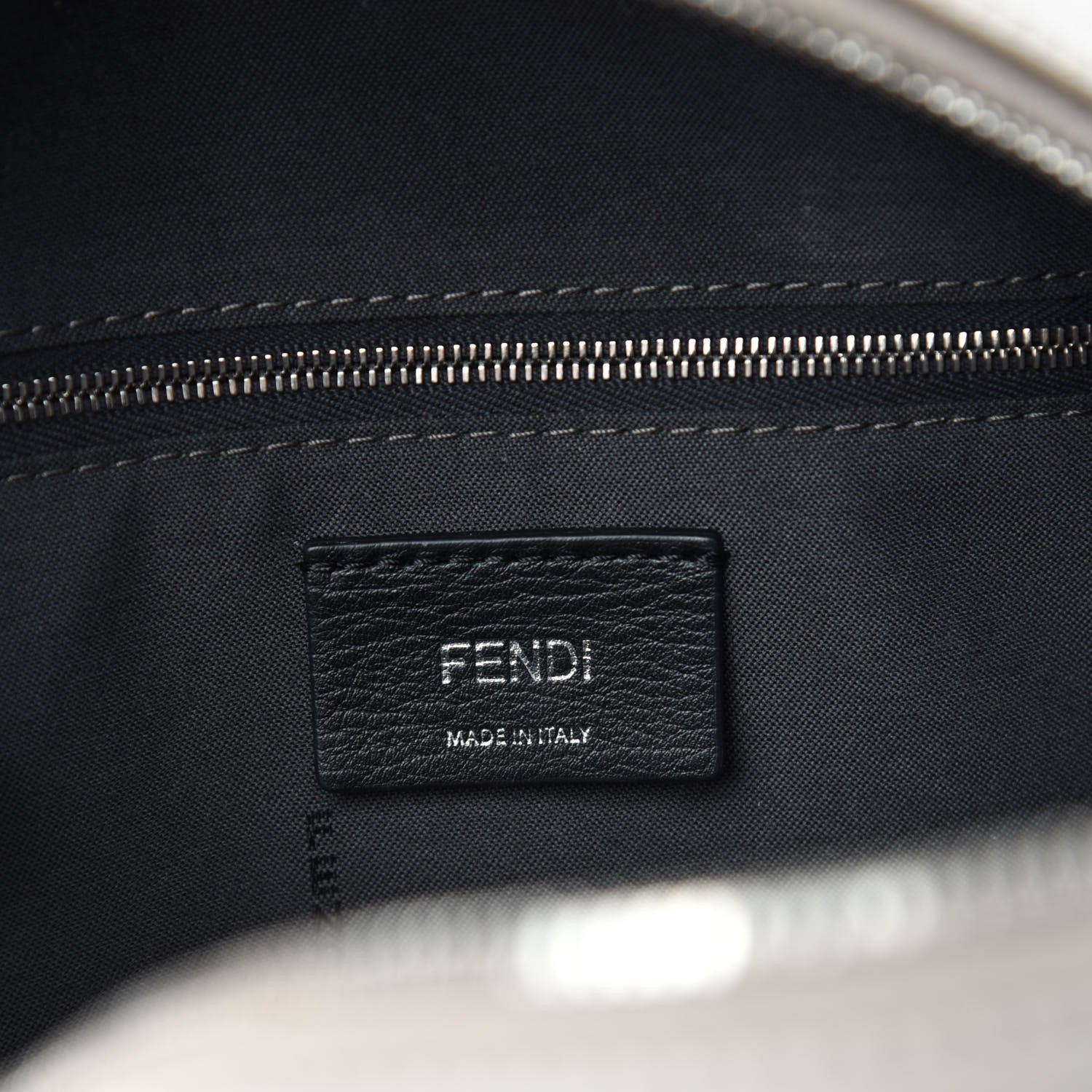 Fendi Vitello Dolce Flowerland Studded Mini Backpack Grigio Polvere Multicolor 15 of 17